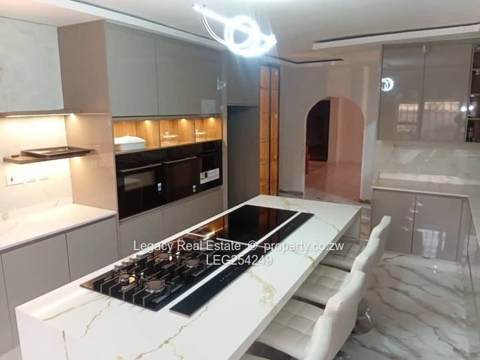 Modern 5-Bed Shawasha Hills Home — Island Kitchen & Borehole