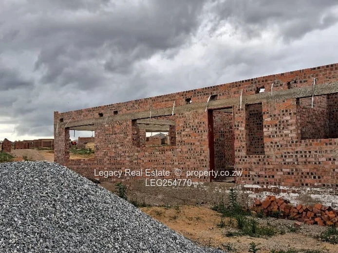 4-Bed Shell Home — Space for En-suite, 24hr Security in Ruwa (Sole Mandate)