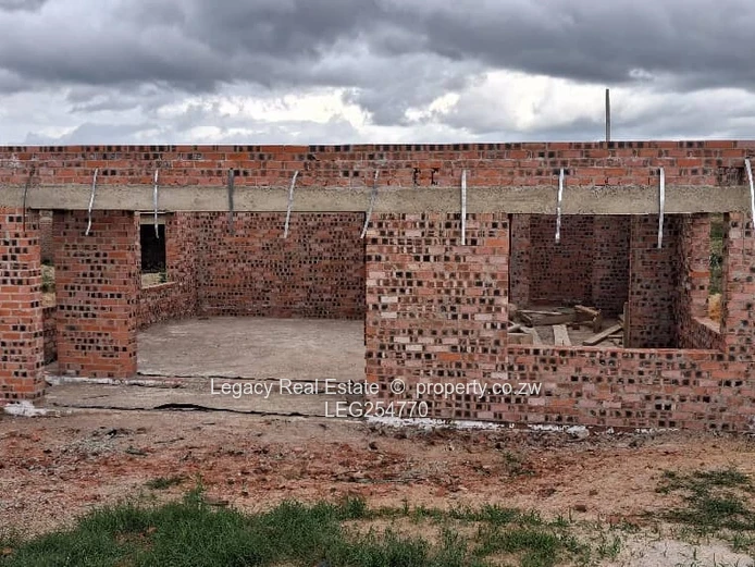 4-Bed Shell Home — Space for En-suite, 24hr Security in Ruwa (Sole Mandate)