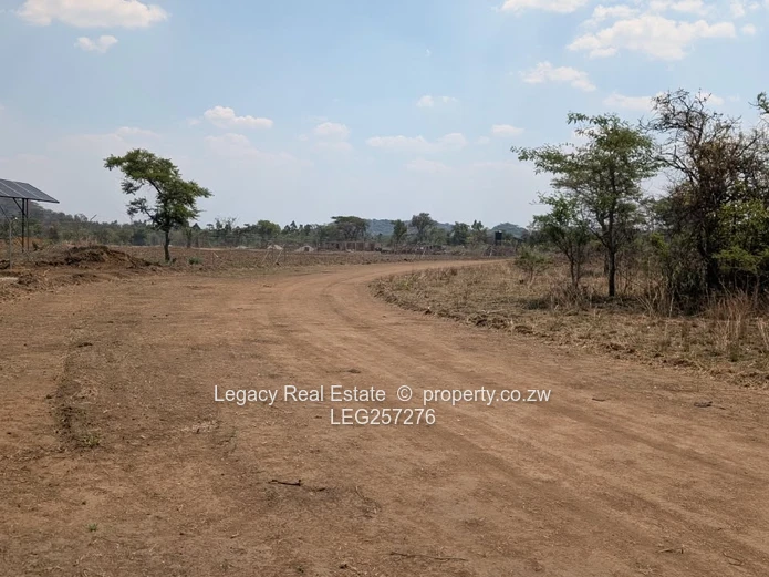 1ha Arable Farm a choice of 12 plots opposite Bulawayo rd  — Cleared Land & Road Access