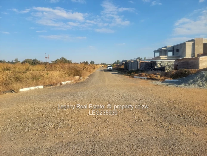 Waterfalls Prospect serviced stands with Tarred Roads,Sewer Line and water.