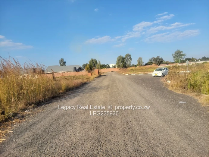 Waterfalls Prospect serviced stands with Tarred Roads,Sewer Line and water.