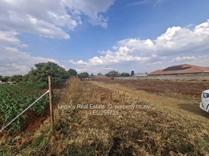 Spacious 2,300sqm Stand in Mt Pleasant Heights — Tarred Road , ZESA electricity line available