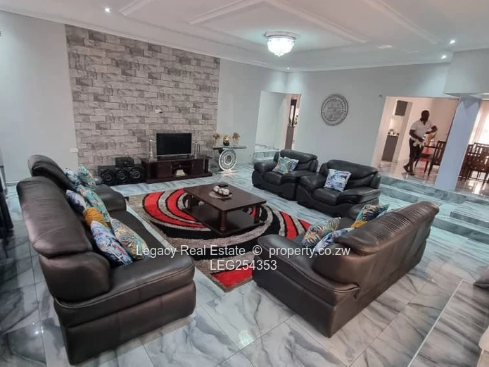 Modern 5BR/3BA in Sandton Park, Harare West — 1000m² + Borehole (Sole Mandate)
