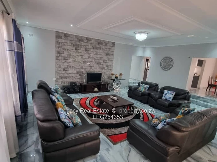 Modern 5BR/3BA in Sandton Park, Harare West — 1000m² + Borehole (Sole Mandate)